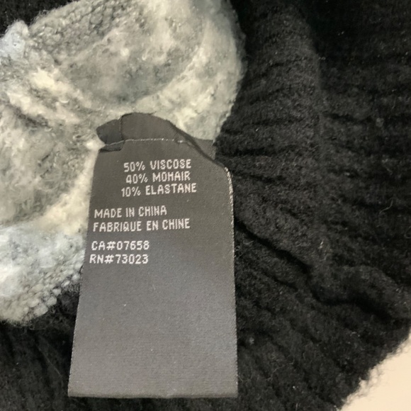 QED LONDON Viscose Mohair Short Sleeve Fair Isle Sweater - Size S - Picture 8 of 9